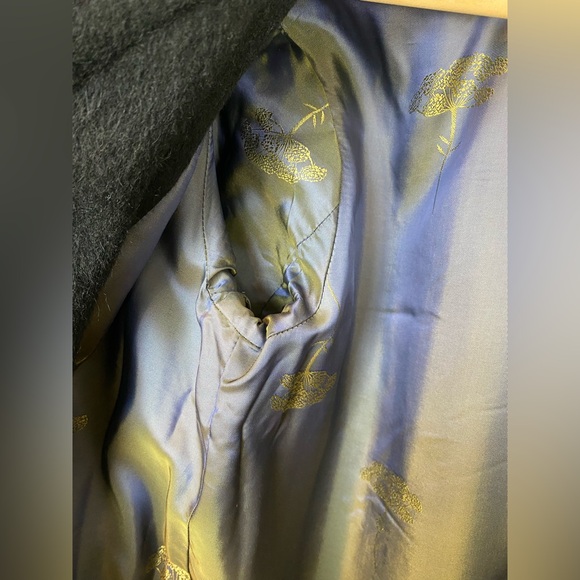 1990s The Limited Wool Mohair blend Longline Overcoat Small - Picture 12 of 13